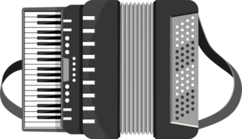 Accordion png design illustration