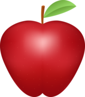 Fresh apple set png design illustration