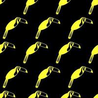 Toucan pattern seamless in simple style vector illustration