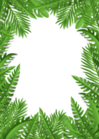 Green Leaves Frame background