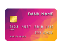fundo transparente do cartão de crédito png
