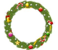 Christmas Wreath with Gifts png