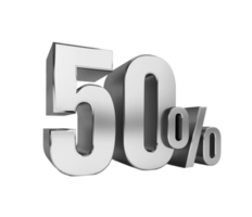 50, fifty percent off. On sale. Great deal. ten percent. 3D text png