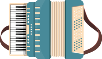 Accordion png design illustration