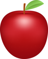 illustrazione di design png di mela fresca
