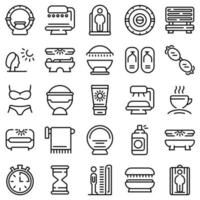 Solarium icon, outline style vector