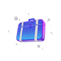 3d render icon Briefcase png