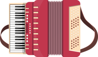 Accordion png design illustration