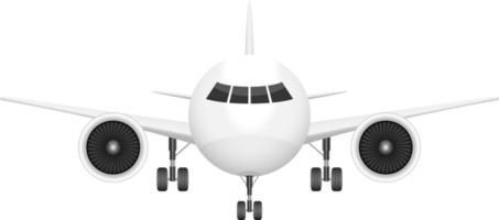 avión vista frontal png diseño ilustración