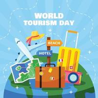 concepto del día mundial del turismo vector