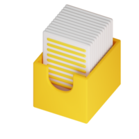 3D-fil stack ikon png