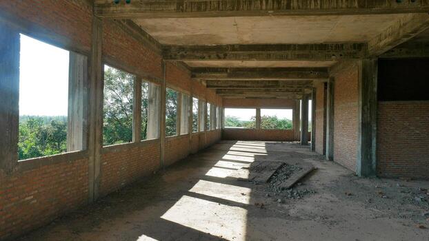 A building abandoned due to a failed construction. photo