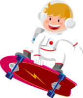 astronaut kids, Cartoon illustration, Planet png