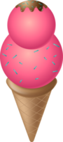 ice scream dessert, 3d illustration png