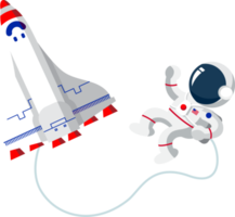 crianças astronautas, ilustração dos desenhos animados, planeta png