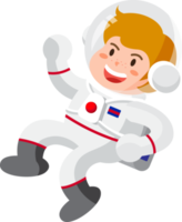 astronaut kids, Cartoon illustration, Planet png