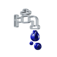 3D-Symbol Wasserhahn png transparent.