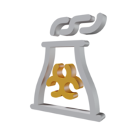 nucléaire 3d icône png transparent