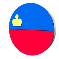 liechtenstein flagga 3d ikon png transparent