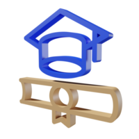 Back to school 3D icon PNG transparent.