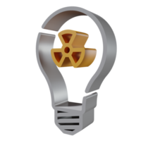 Nuclear 3D icon PNG transparent