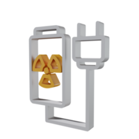 nucleair 3d pictogram png transparant