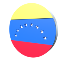 venezuela bandiera 3d icona png trasparente