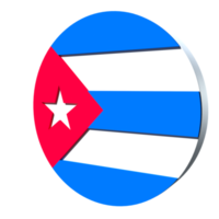 Cuba vlag 3d pictogram png transparant