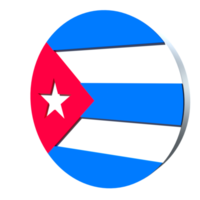 cuba bandera 3d icono png transparente