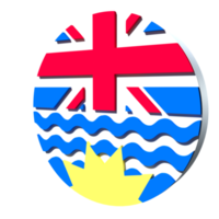 britische kolumbien-flagge 3d-symbol png transparent