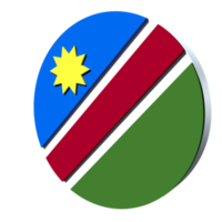 namibia flagga 3d ikon png transparent