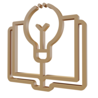 Back to school 3D icon PNG transparent.