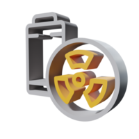 Nukleares 3D-Symbol png transparent