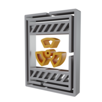 nuclear 3d icono png transparente