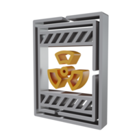 Nukleares 3D-Symbol png transparent