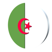 algerije vlag 3d pictogram png transparant