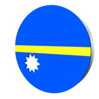 Nauru flag 3d icon PNG transparent