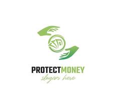 Protect Money design logo vector