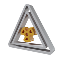 Nuclear 3D icon PNG transparent