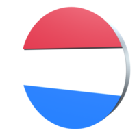 nederlandse vlag 3d pictogram png transparant