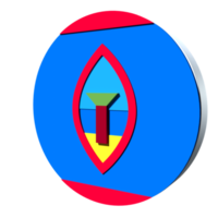 Guam flag 3d icon PNG transparent