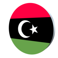 libyen-flagge 3d-symbol png transparent