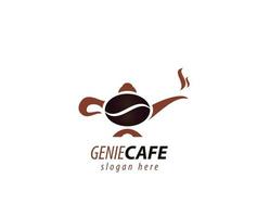 Genie lamp cafe logo