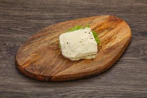 Halloumi cheese with mint for grill photo