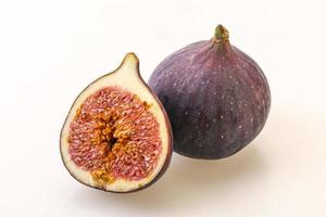 Sweet purple slice of fig photo