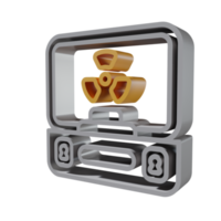 nucleair 3d pictogram png transparant