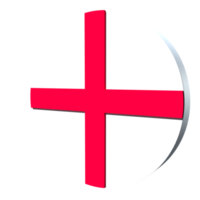 England flag 3d icon PNG transparent