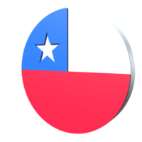chile bandera 3d icono png transparente