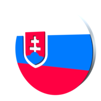 slowakije vlag 3d pictogram png transparant