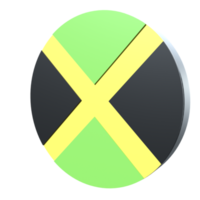 jamaica flagga 3d ikon png transparent